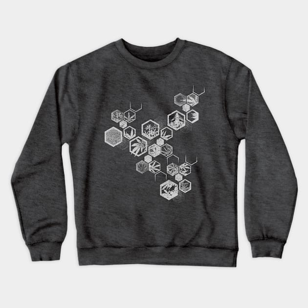 Original Weed Hexagon Crewneck Sweatshirt by Bongonation